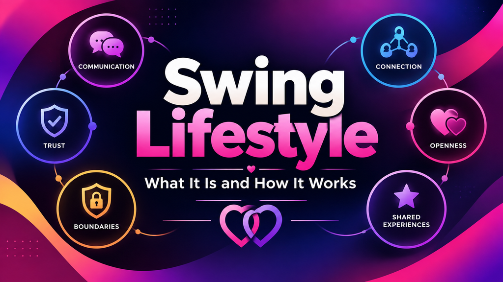 Swing Lifestyle concept with bold abstract design and interconnected shapes
